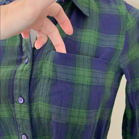 GAP Blue & Green Flannel Dress - Picture 6 of 8